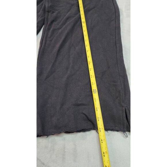 NWT Victoria's Secret Small Black Ivy Fleece Wide-Leg Split-Hem Sweatpants - Picture 11 of 11